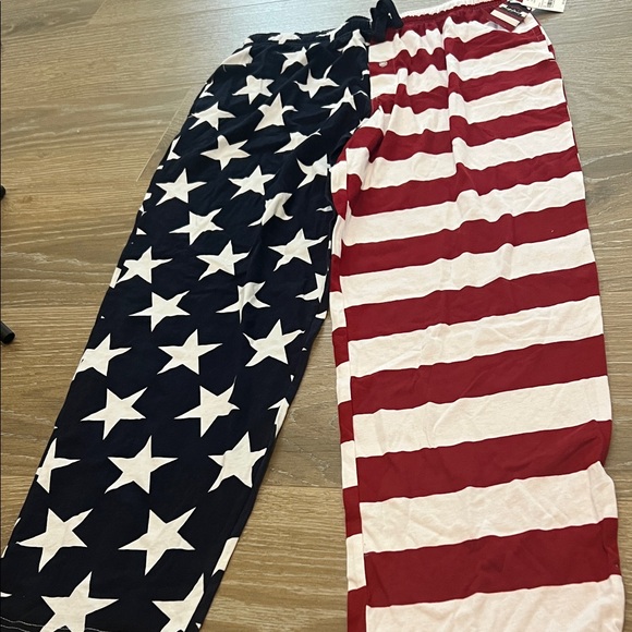 Disguise Men's Patriotic Pajama Bottoms - Red, White, and Blue - Picture 1 of 6